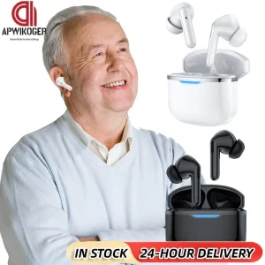 HIFI Headphones Noise Cancellation Bluetooth-Compatible 5.3 Wireless Earbuds Hearing Aid Feature for Seniors and Adults