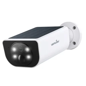 Wansview 2K Solar Camera Outdoor Wireless, 2.4Ghz Color Night Vision, SD Card/Cloud Storage, Waterproof, Compatible with Alexa